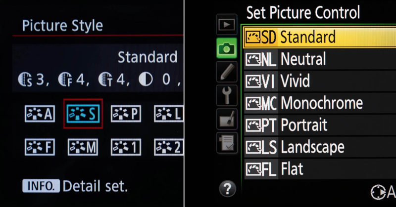 What is Picture Style or Picture Control?