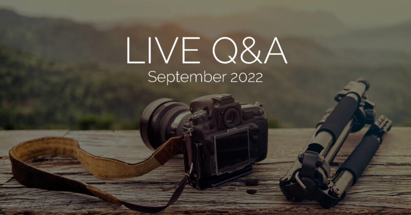 Live Q&A Sept 22